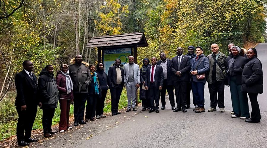 Dr. Scolastica Ntalikwa, Mr. Mbonea Mweta and Mr. Gabriel Mangi representing CFWT in Russia