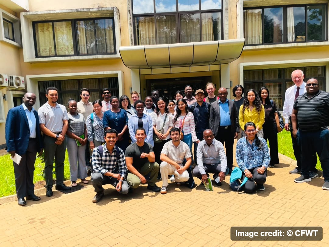 Group photo of the visiting Göttingen students, professors and scientific assistants with CFWT staff in Morogoro