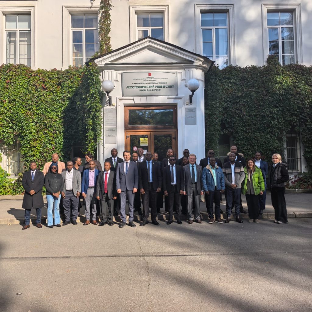 The Tanzanian delegation in Saint Petersburg, Russia